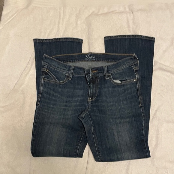 Old Navy Dark Blue Straight Leg Women's Jeans - Picture 4 of 5